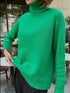 'Scarlett' Ribbed Knit Turtleneck Sweater - Celes Fashion